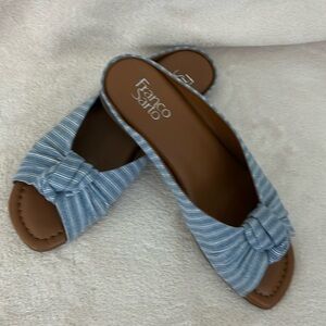 Denim Slide Sandals